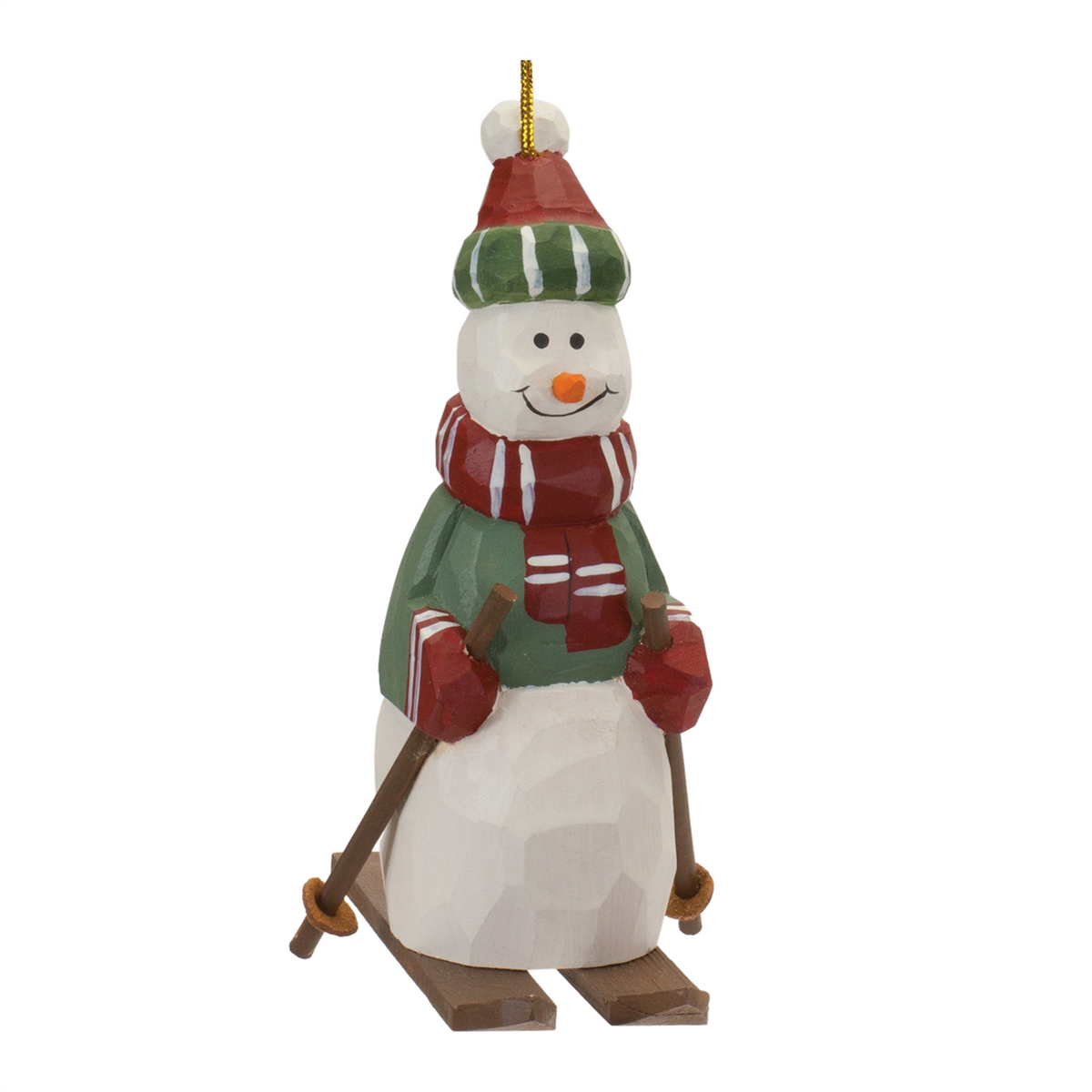 Snowman on Skis Ornament (Set of 6) -Ship Only