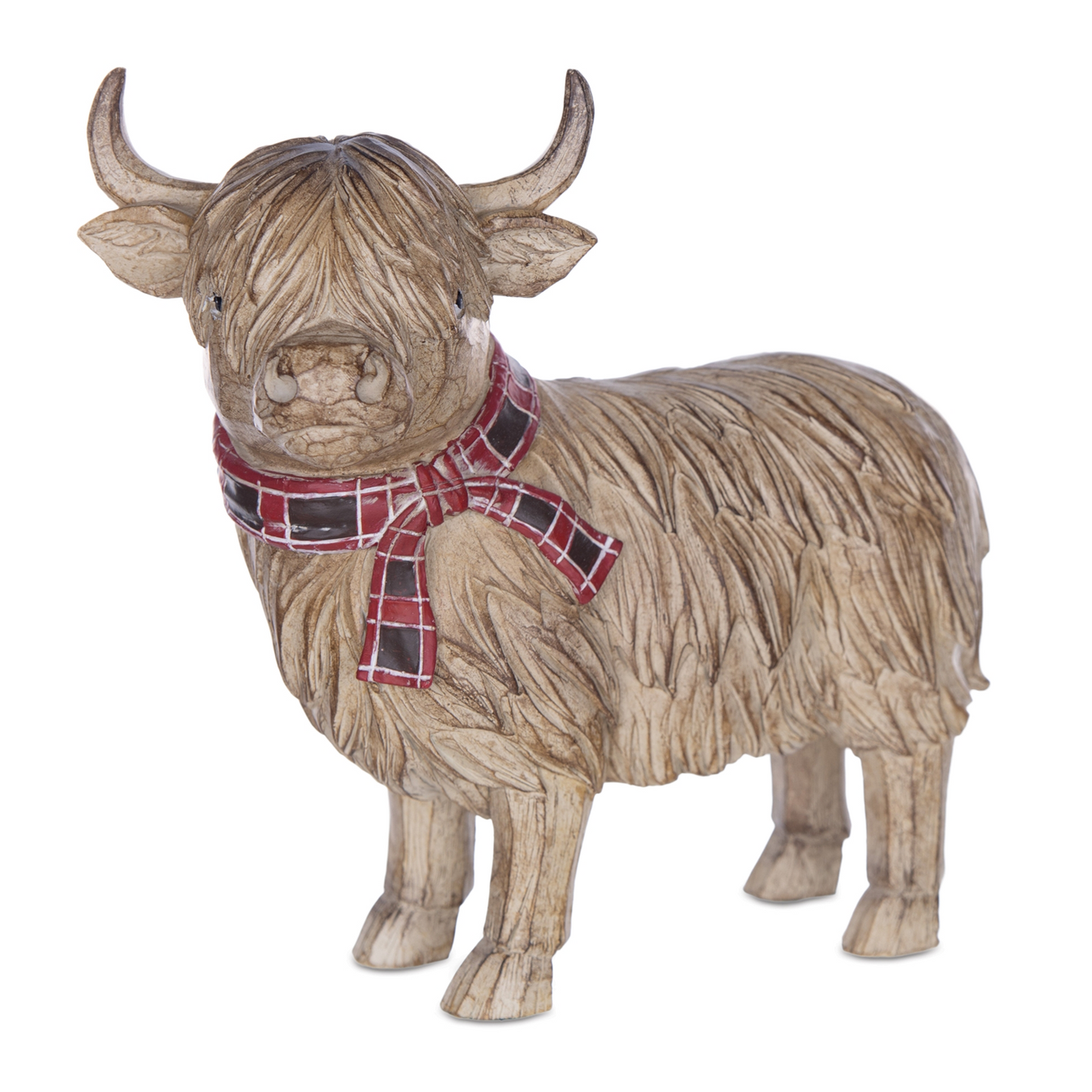 Highland Cow Winter Figurine (Set of 2) -Ship Only
