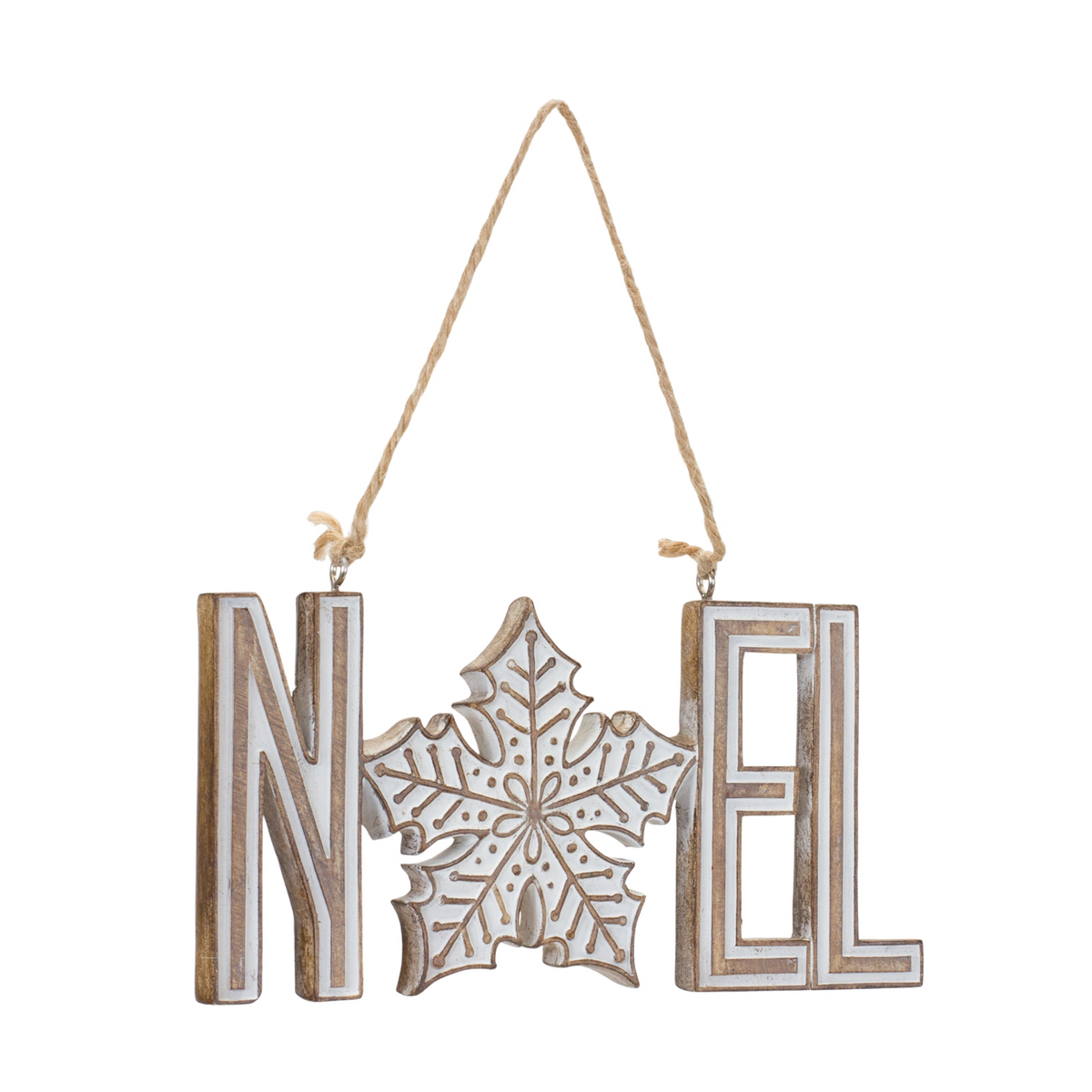 Joy Noel Snowflake Ornament (Set of 12) -Ship Only