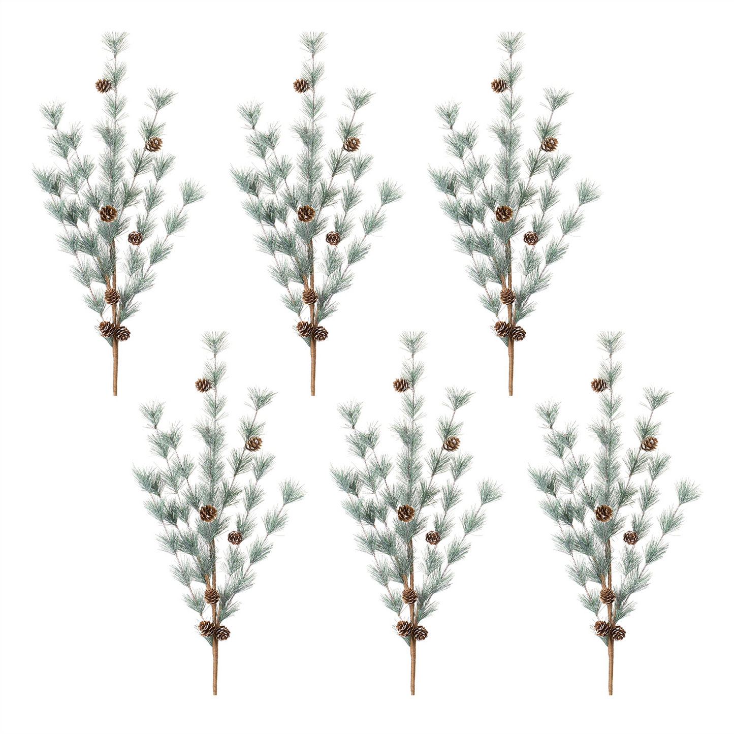 Pine and Pinecone Spray (Set of 6) -Ship Only