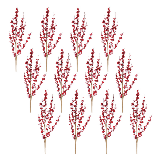 Snowy Berry Spray (Set of 12) 34”H Foam -Ship Only