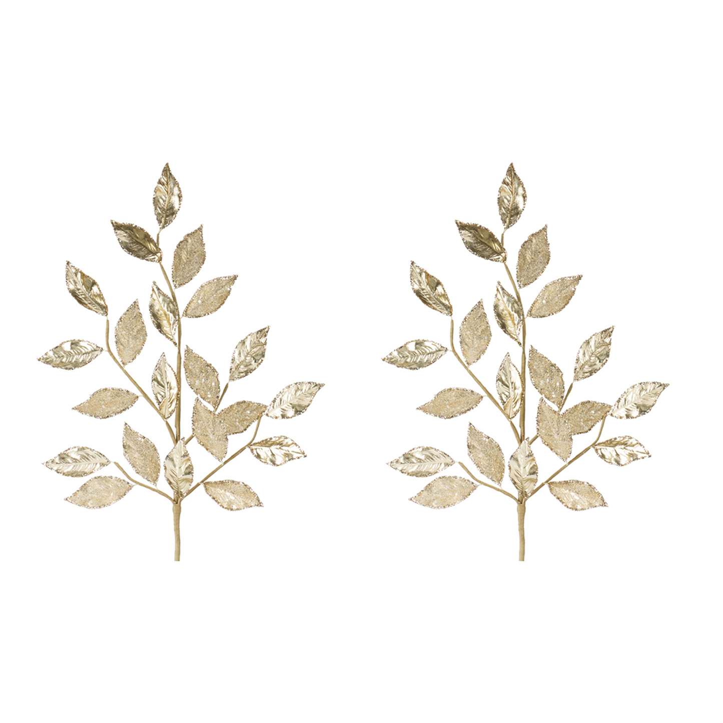 Leaf Spray (Set of 2) 29”H Polyester -Ship Only