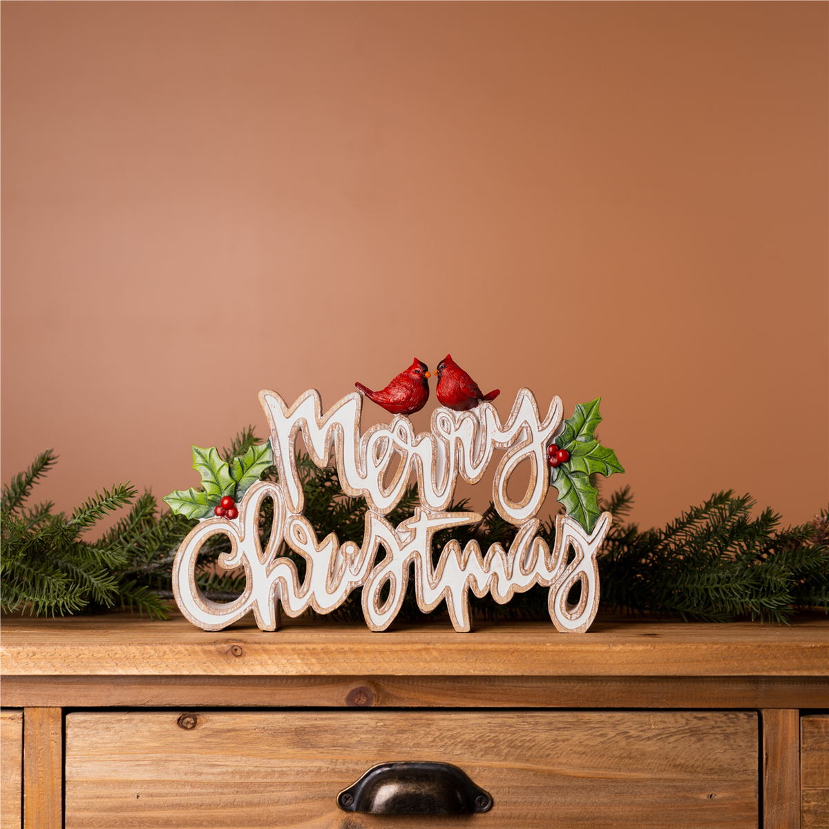 Merry Christmas Tabletop Sign (Set of 2) -Ship Only