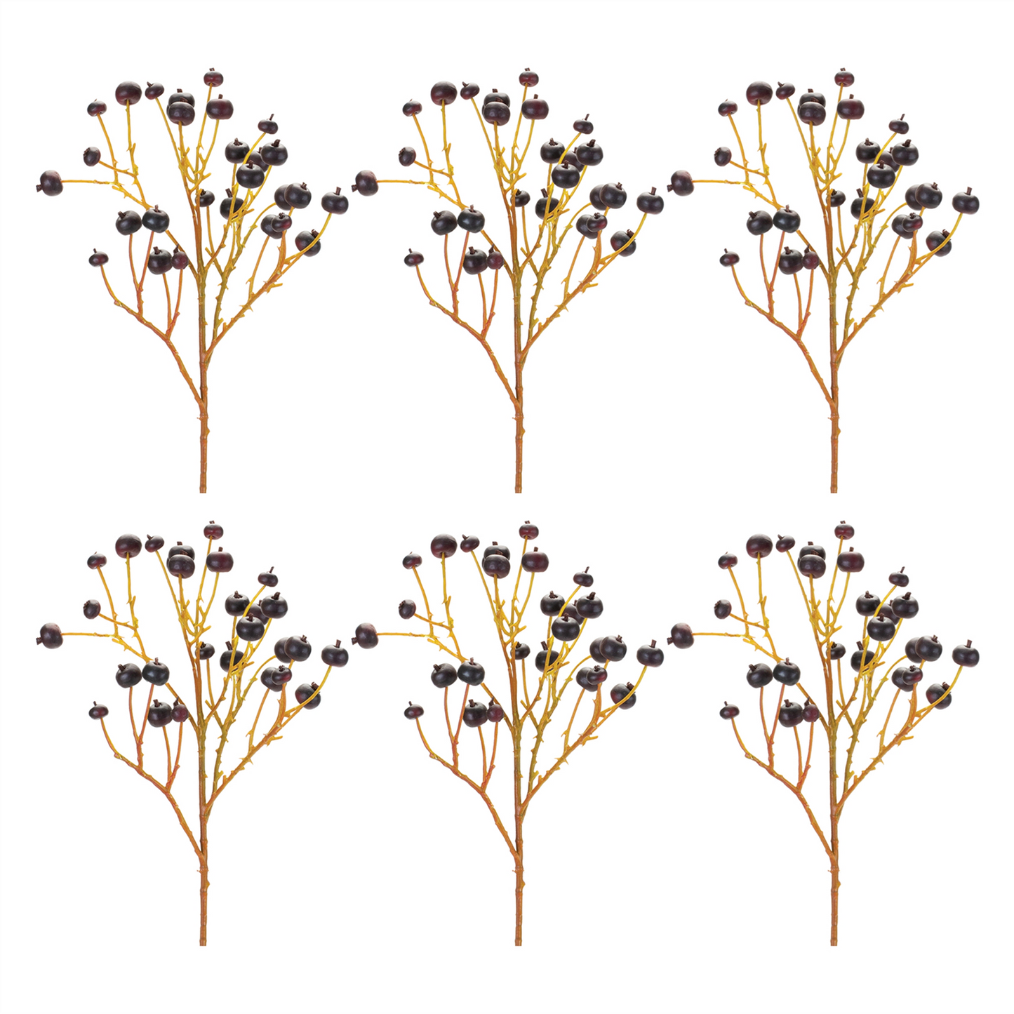 Blue Berry Spray (Set of 6) -Ship Only