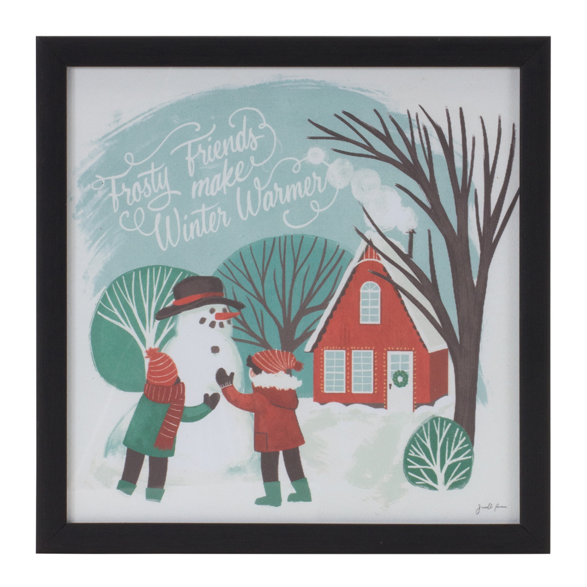 Framed Winter Scene Wall Art (Set of 3) -Ship Only