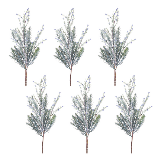 Pine Spray (Set of 6) 25.5”H Plastic -Ship Only