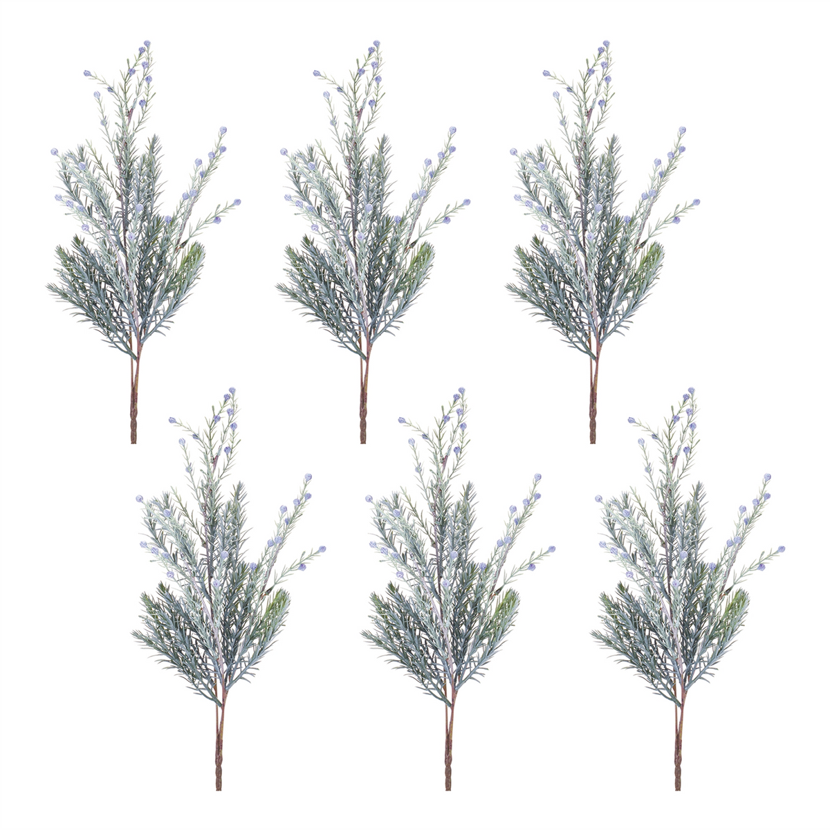 Pine Spray (Set of 6) 25.5”H Plastic -Ship Only