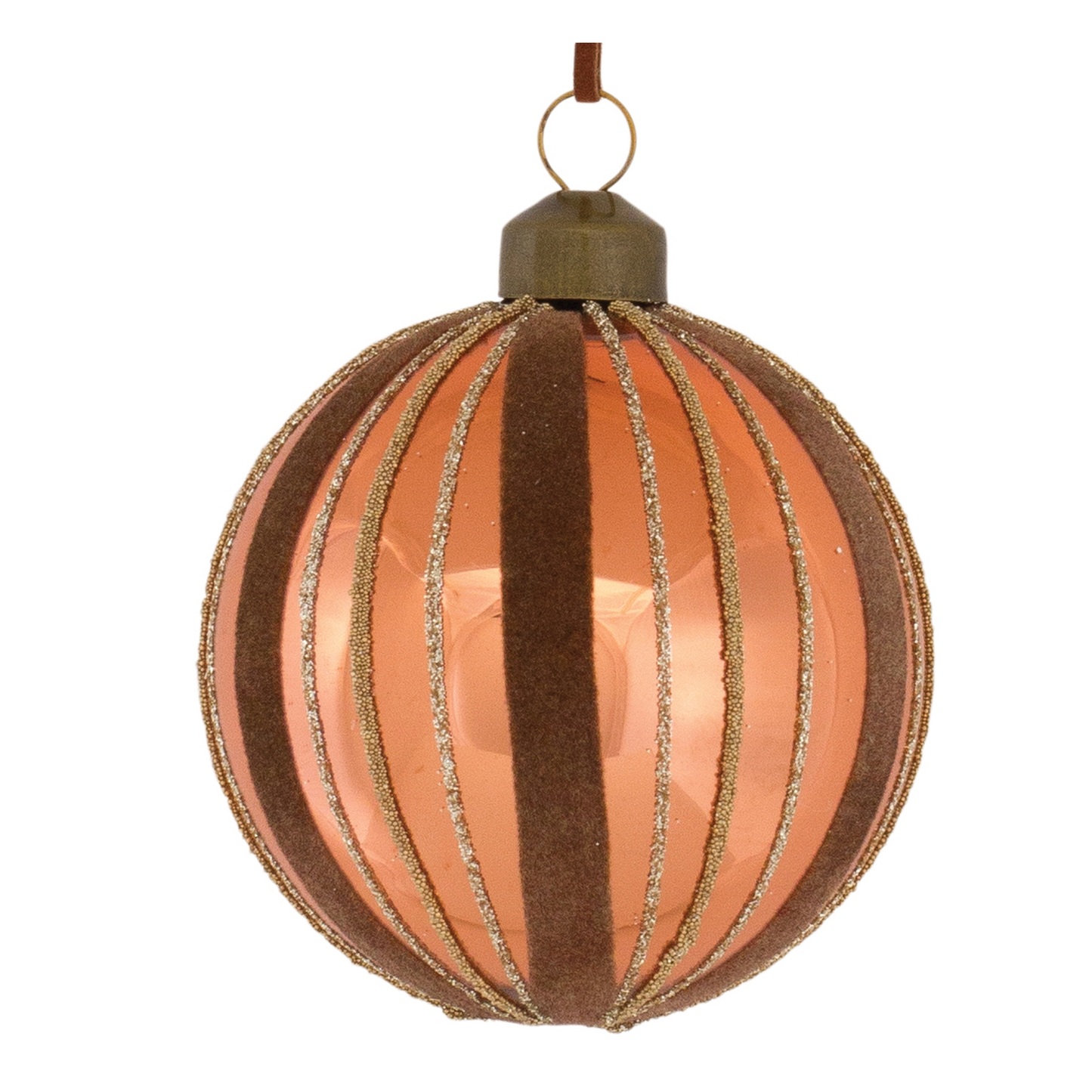 Copper Glass Holiday Ornament (Set of 12) -Ship Only