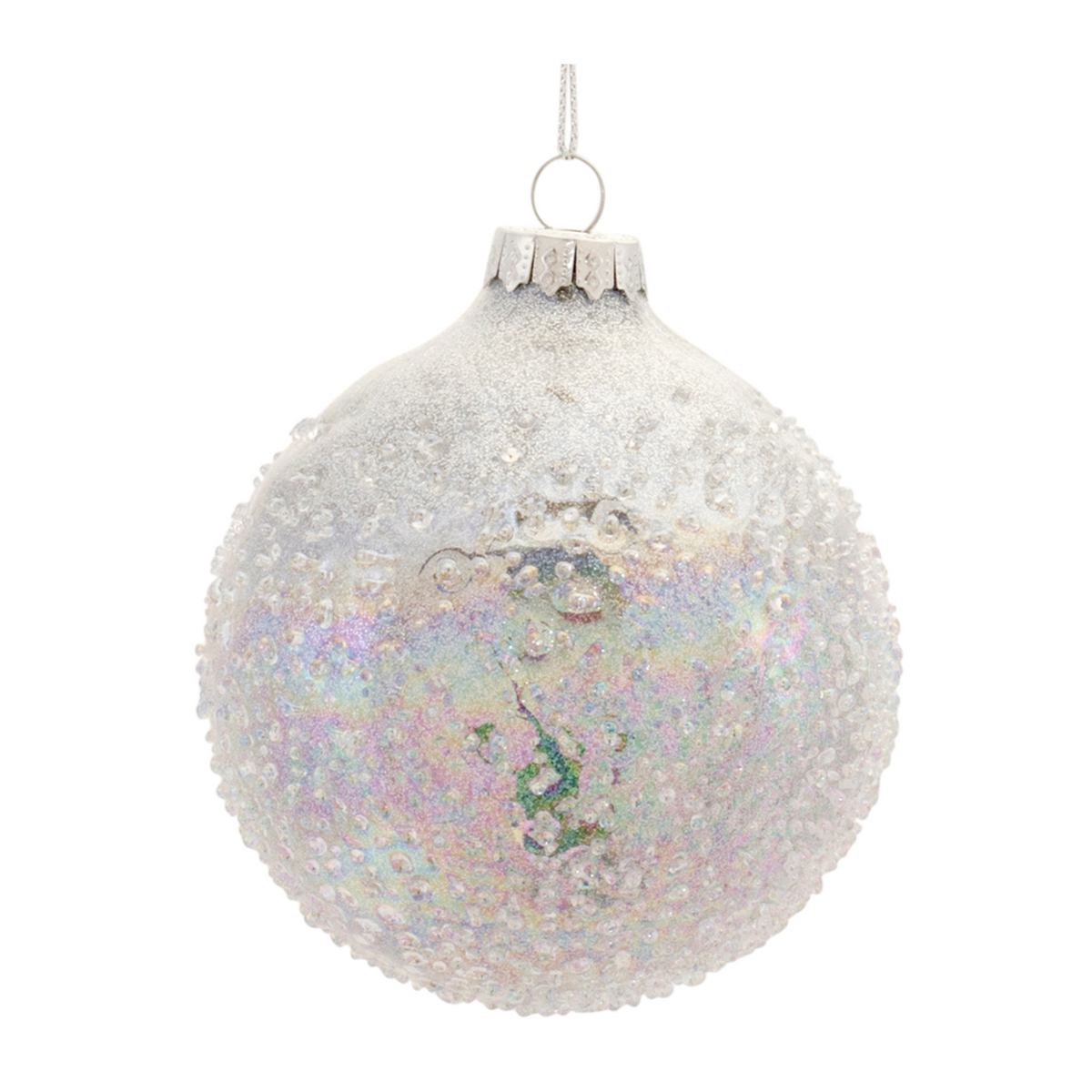 Irredescent Glass Ball Ornament (Set of 12) -Ship Only