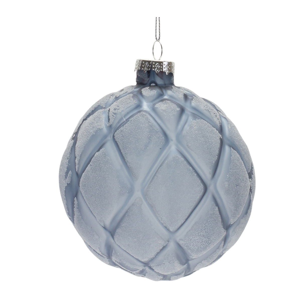 Frosted Glass Ball Ornament (Set of 6) -Ship Only