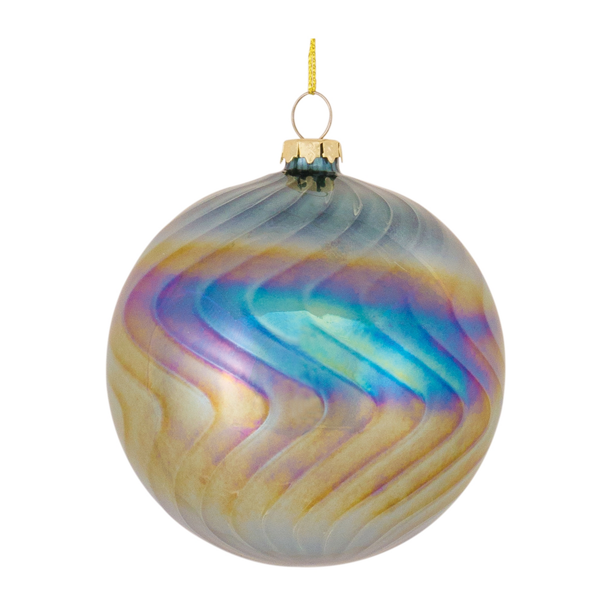 Ornament (Set of 6) 4.75"H, 4.75"H, 7"H Glass -Ship Only