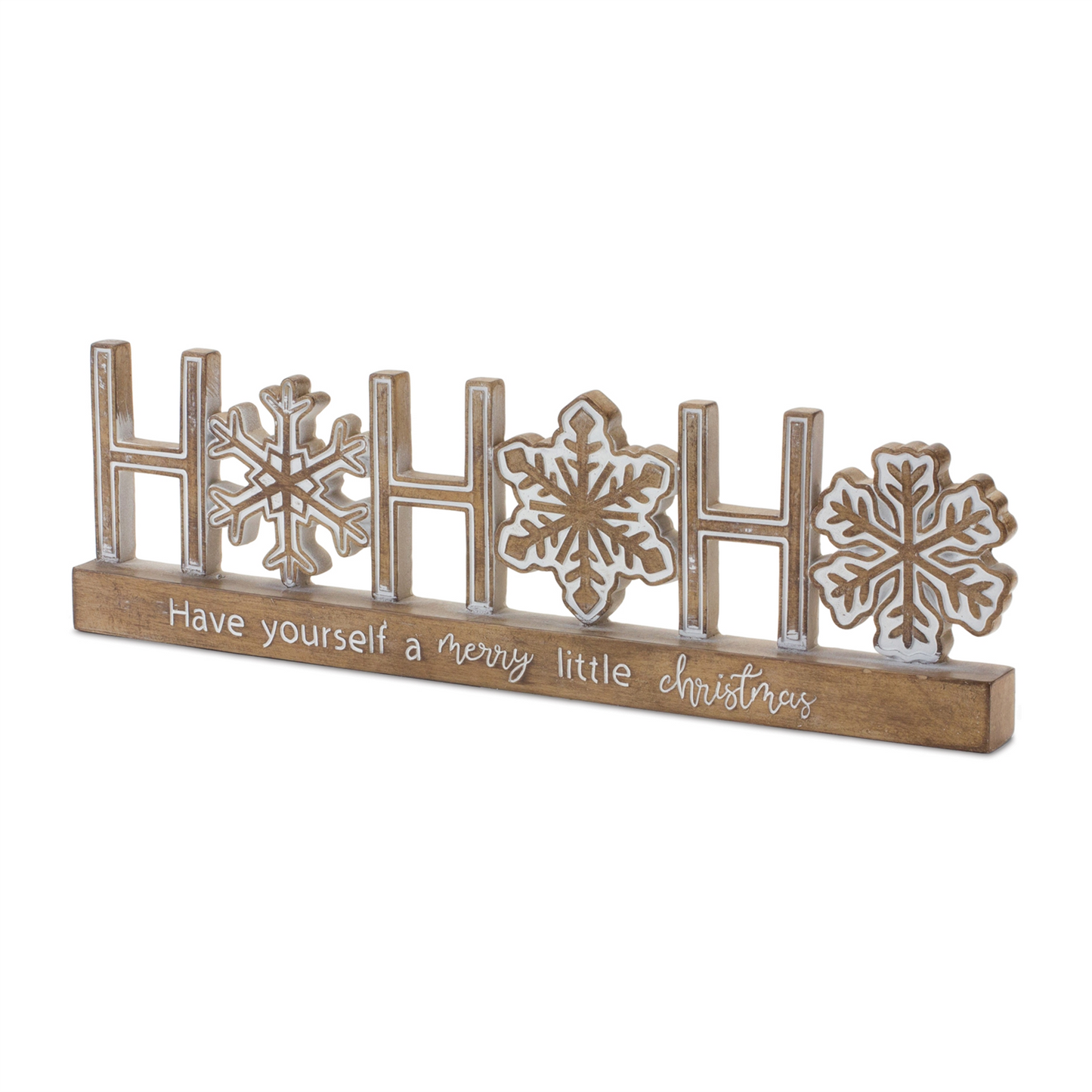 Ho Ho Ho Tabletop Sentiment Sign (Set of 2) -Ship Only