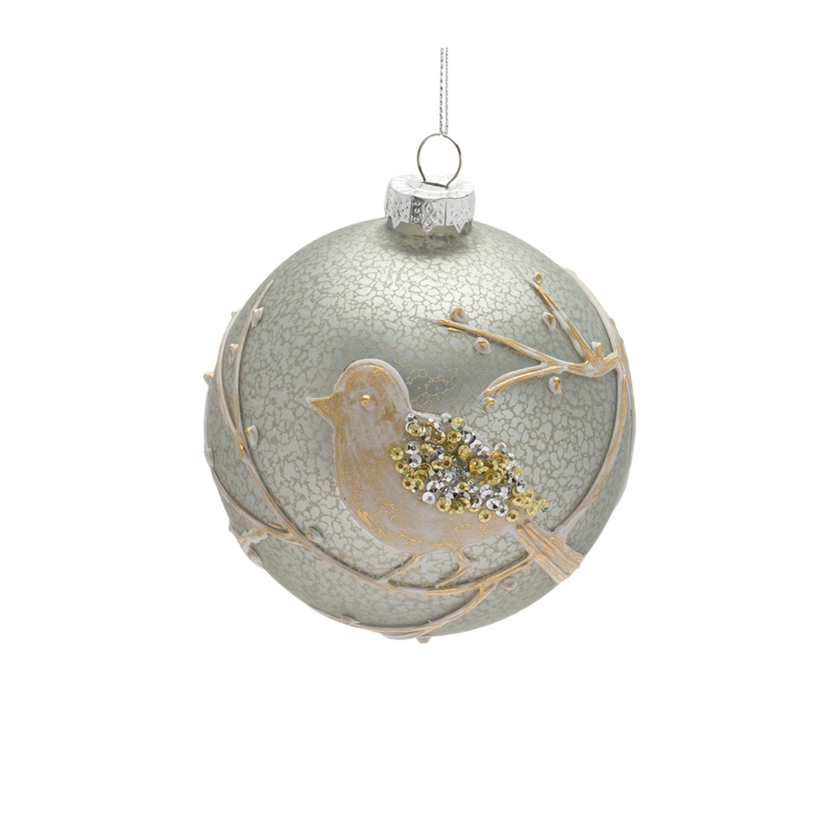 Ornament (Set of 6) 4.75"H, 4.75"H, 6"H Glass -Ship Only