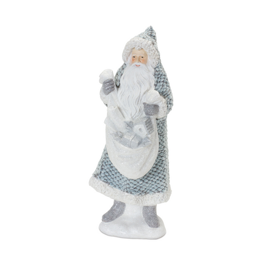 Santa with Sweater Coat Figurine (Set of 2) -Ship Only
