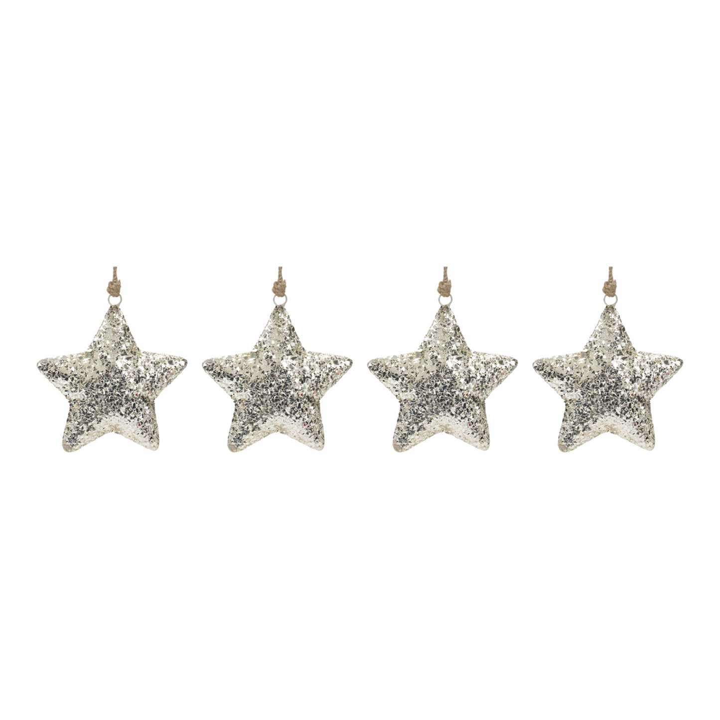 Mosaic Metal Star Ornament (Set of 4) -Ship Only