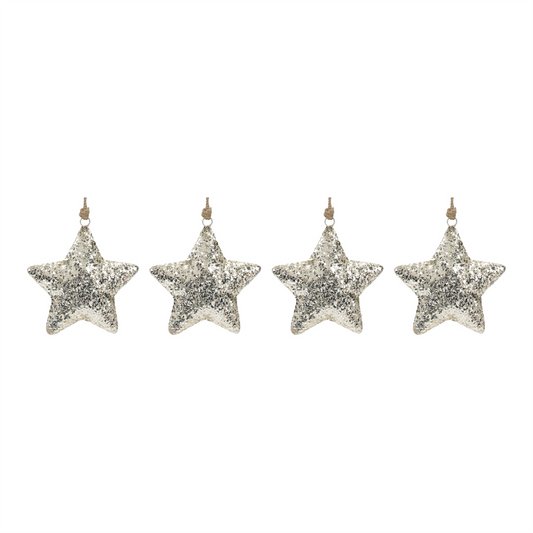 Mosaic Metal Star Ornament (Set of 4) -Ship Only