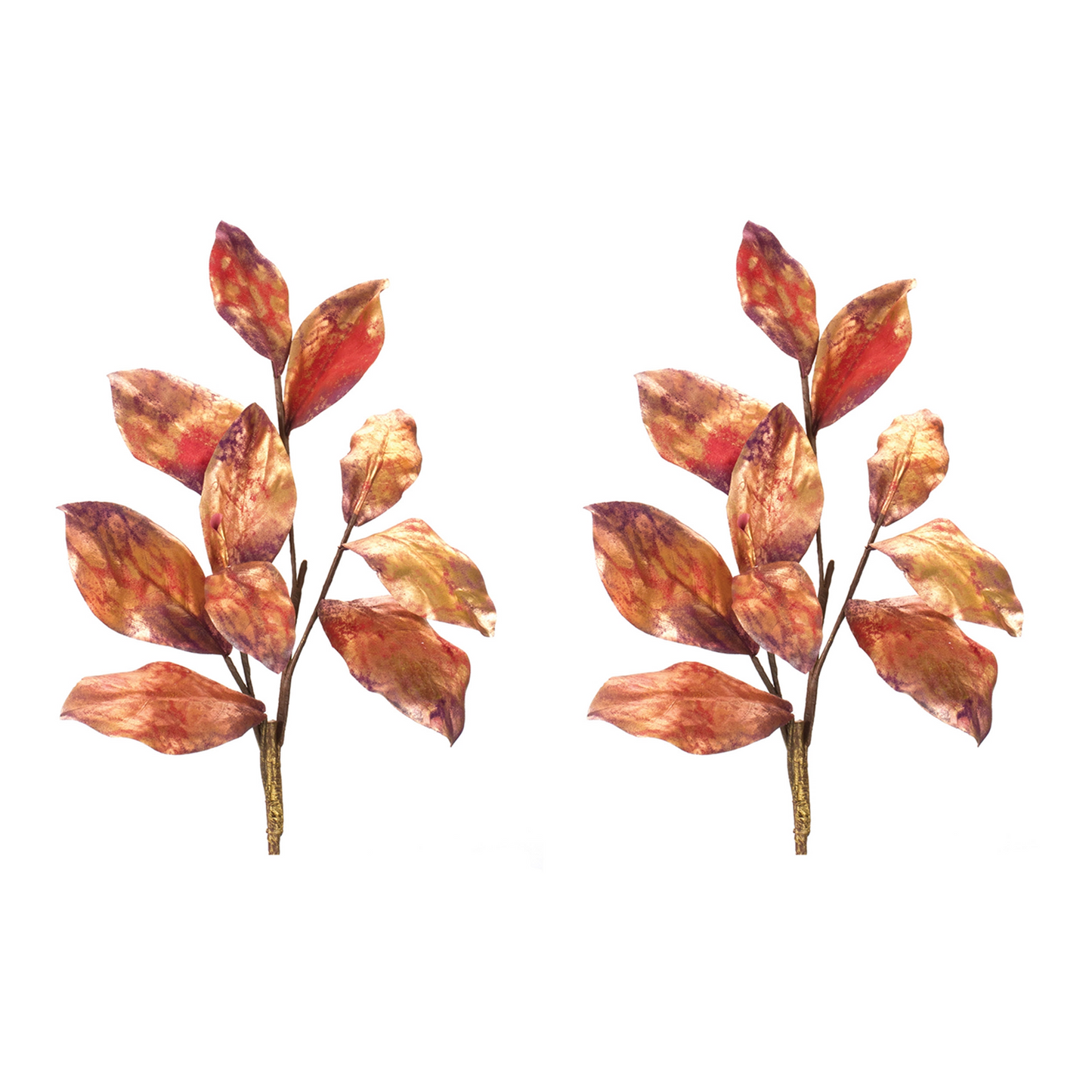 Metallic Harvest Leaf Spray (Set of 2) -Ship Only