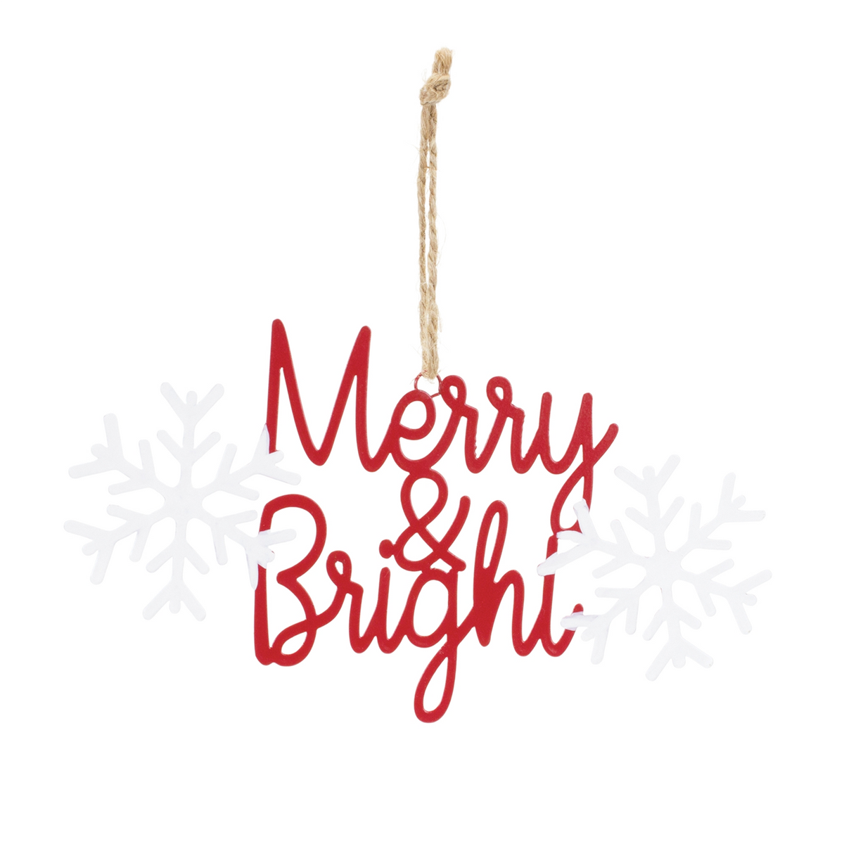 Metal Holiday Sentiment Ornament (Set of 12) -Ship Only