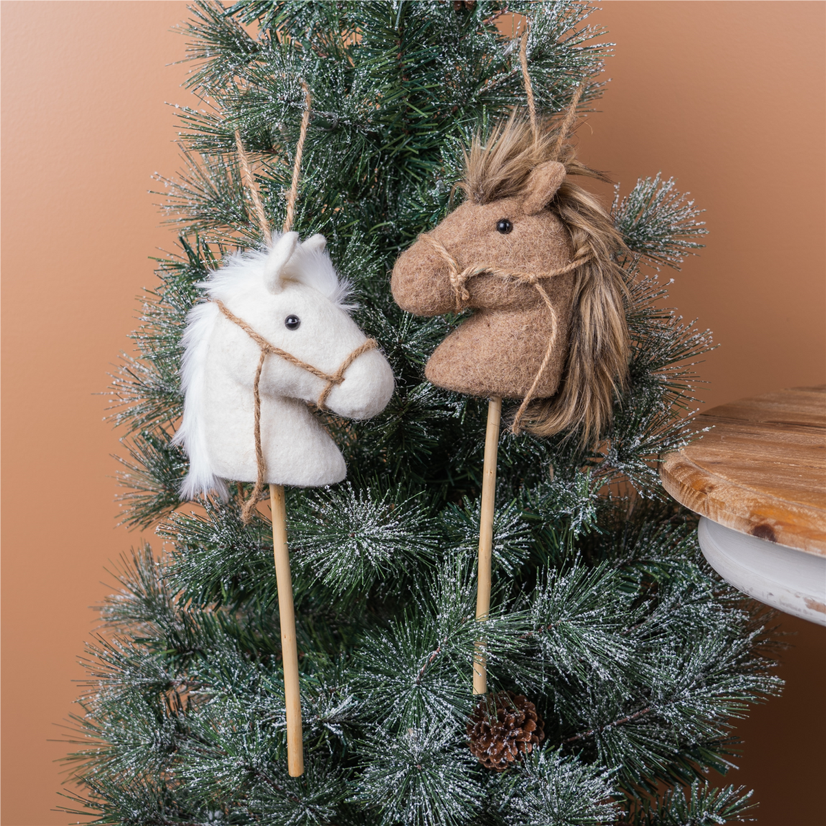 Hobby Horse Ornament (Set of 6) 14.25”H Polyester -Ship Only
