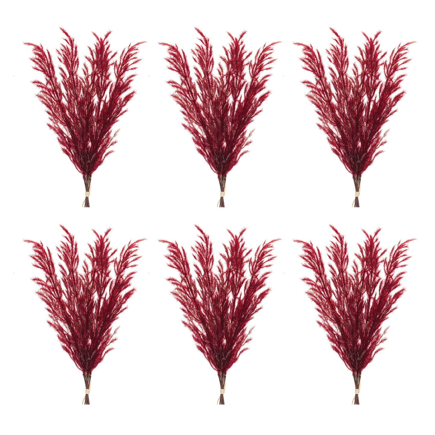 Burgandy Plume Bundle (Set of 6) -Ship Only