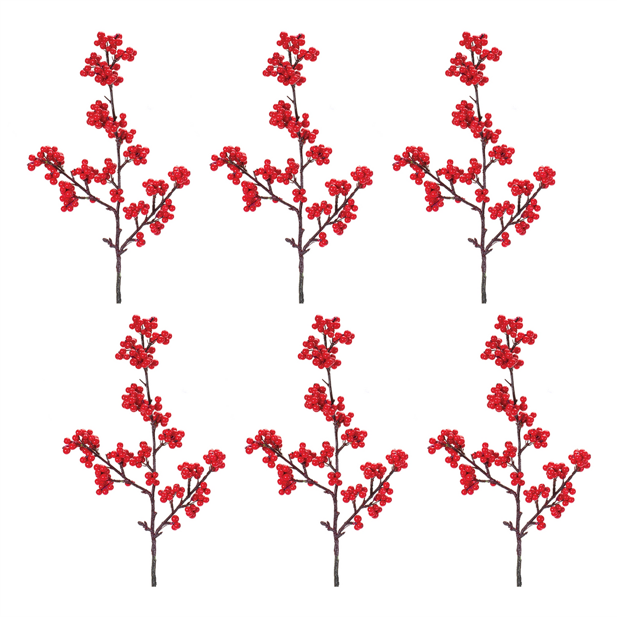 Berry Spray (Set of 6) 23”H Foam/Plastic -Ship Only