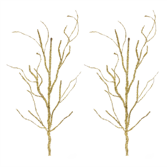 Glitter Branch (Set of 2) 43”H Plastic/Wire -Ship Only