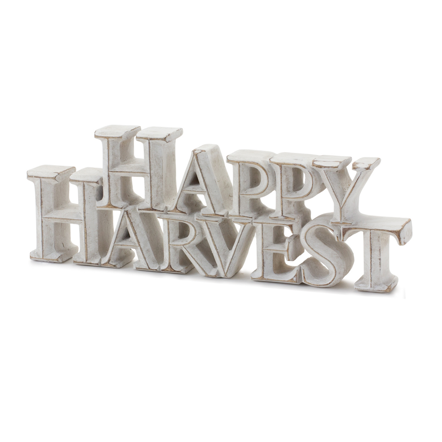 Happy Harvest and Give Thanks Tabletop Sign (Set of 2) -Ship Only