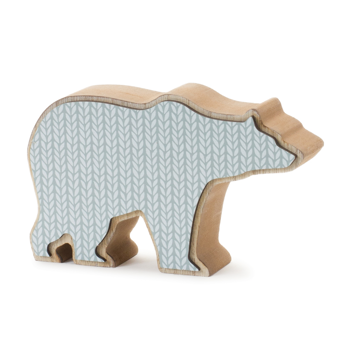 Wood Polar Bear Decor (Set of 2) -Ship Only