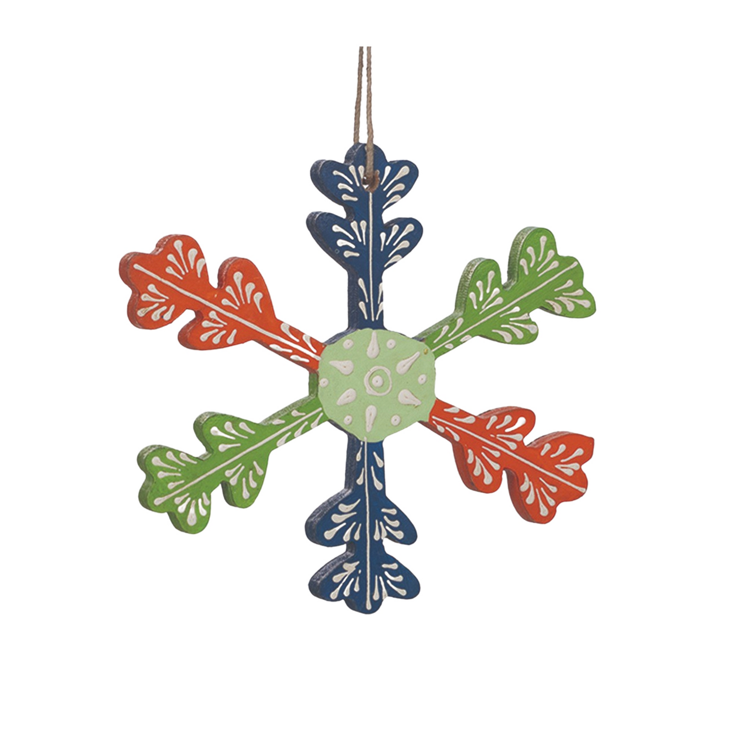 Wood Snowflake Ornament (Set of 6) -Ship Only