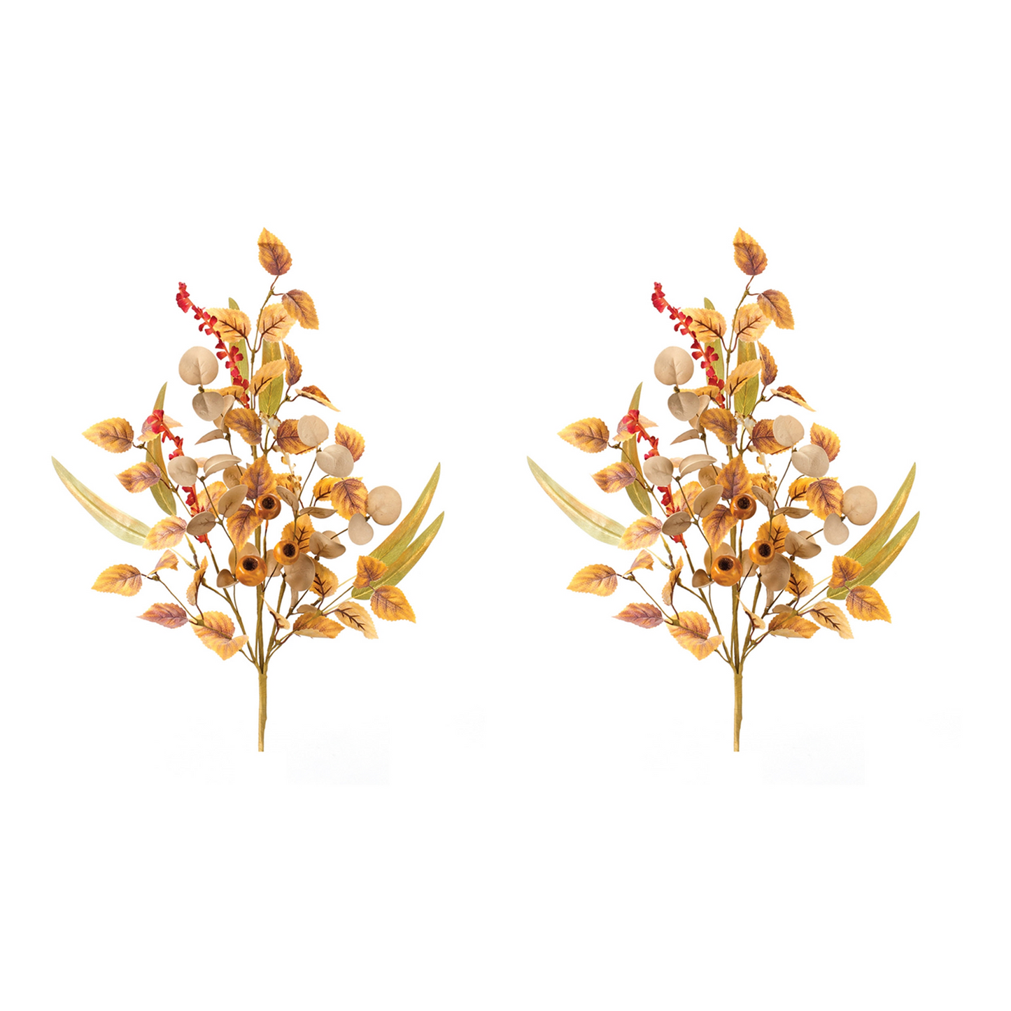Mixed Fall Foliage Pod Spray (Set of 2) -Ship Only