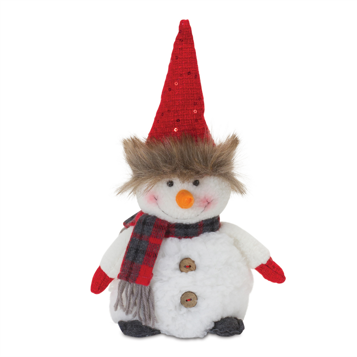 Plush Snowman with Hat and Scarf (Set of 2) -Ship Only
