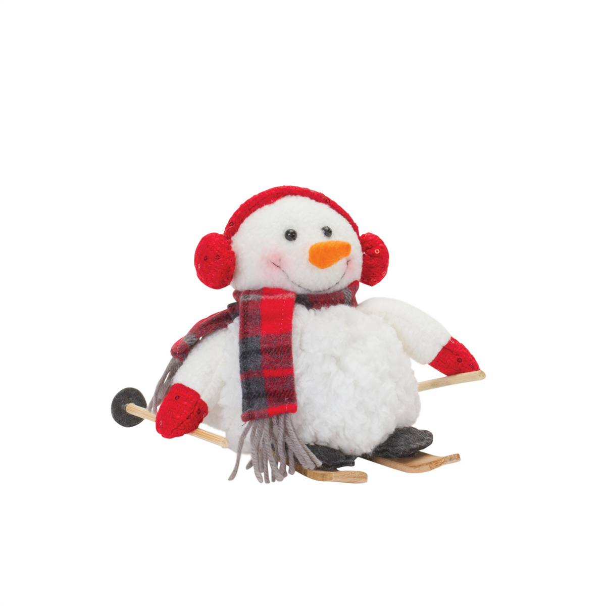 Plush Winter Sport Snowman Shelf Sitter (Set of 2) -Ship Only