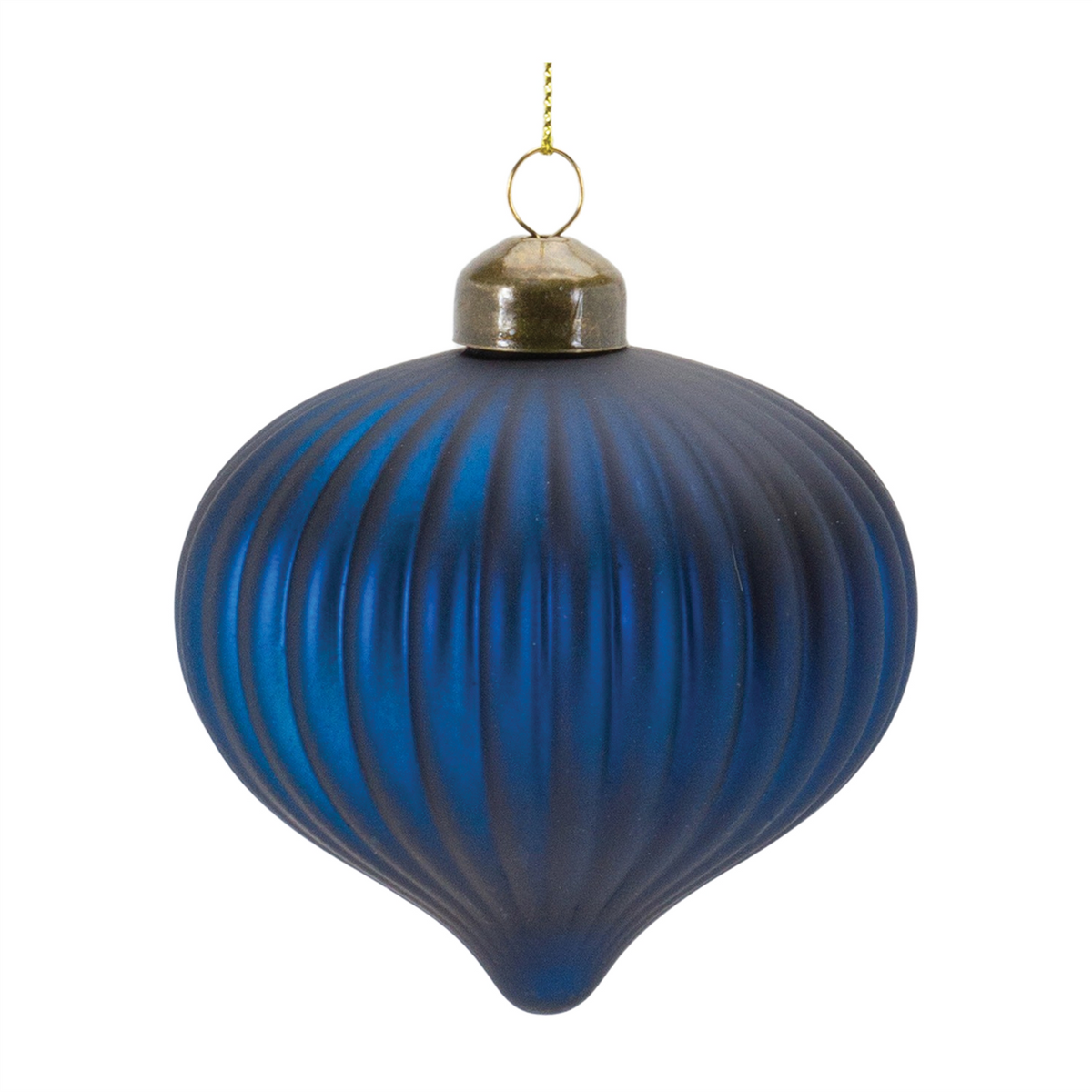 Ribbed Glass Ornament (Set of 12) -Ship Only