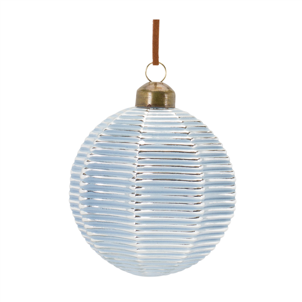Ornament (Set of 12) 3”D Glass -Ship Only