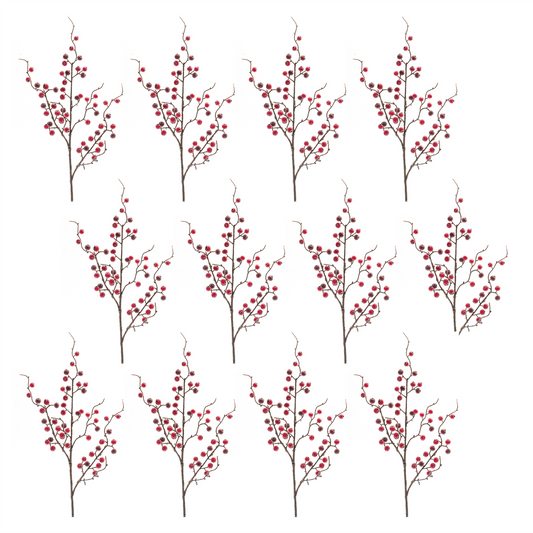 Iced Berry Twig Spray (Set of 12) -Ship Only