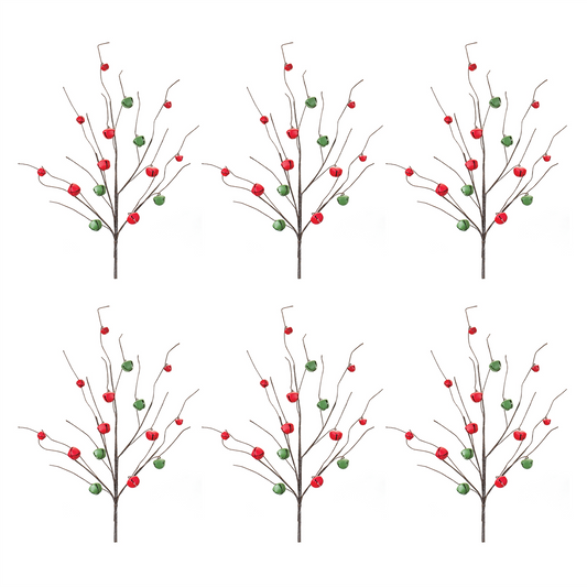 Sleigh Bell Twig Branch (Set of 6) -Ship Only