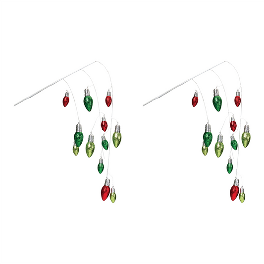 Hanging Holiday Light Spray (Set of 2) -Ship Only