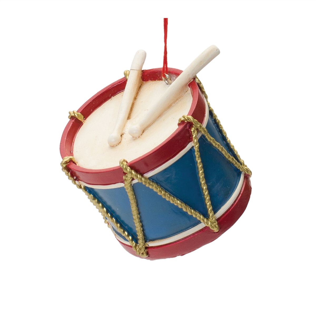 Toy Drum and Top Spinner Ornament (Set of 12) -Ship Only