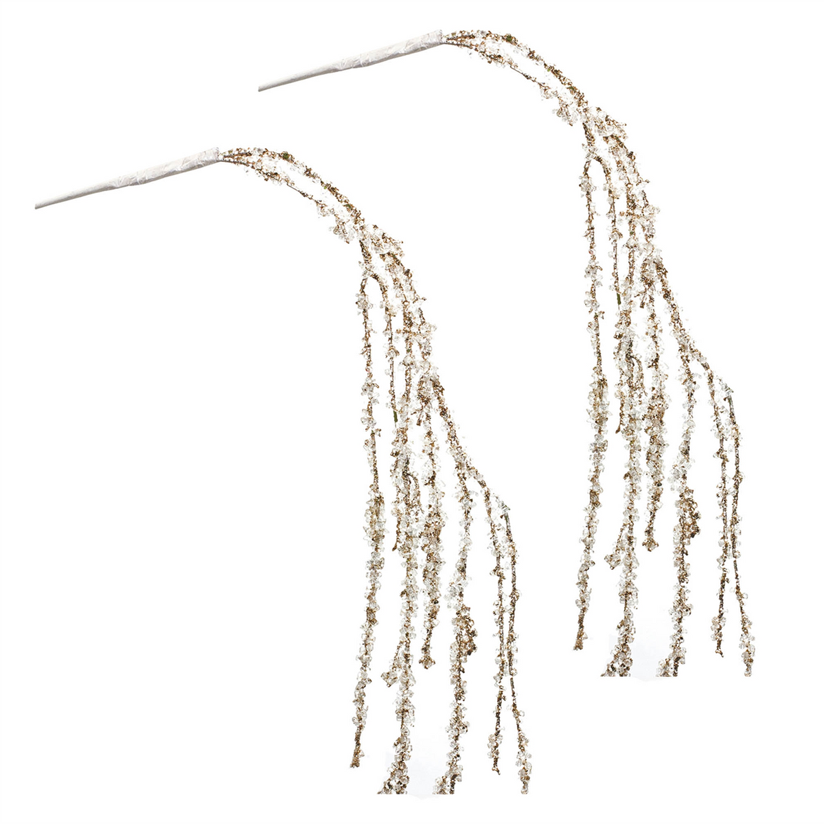 Silver Glitter Branch (Set of 2) -Ship Only