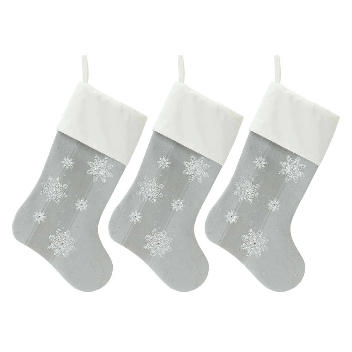 Snowflake Stocking (Set of 3) -Ship Only