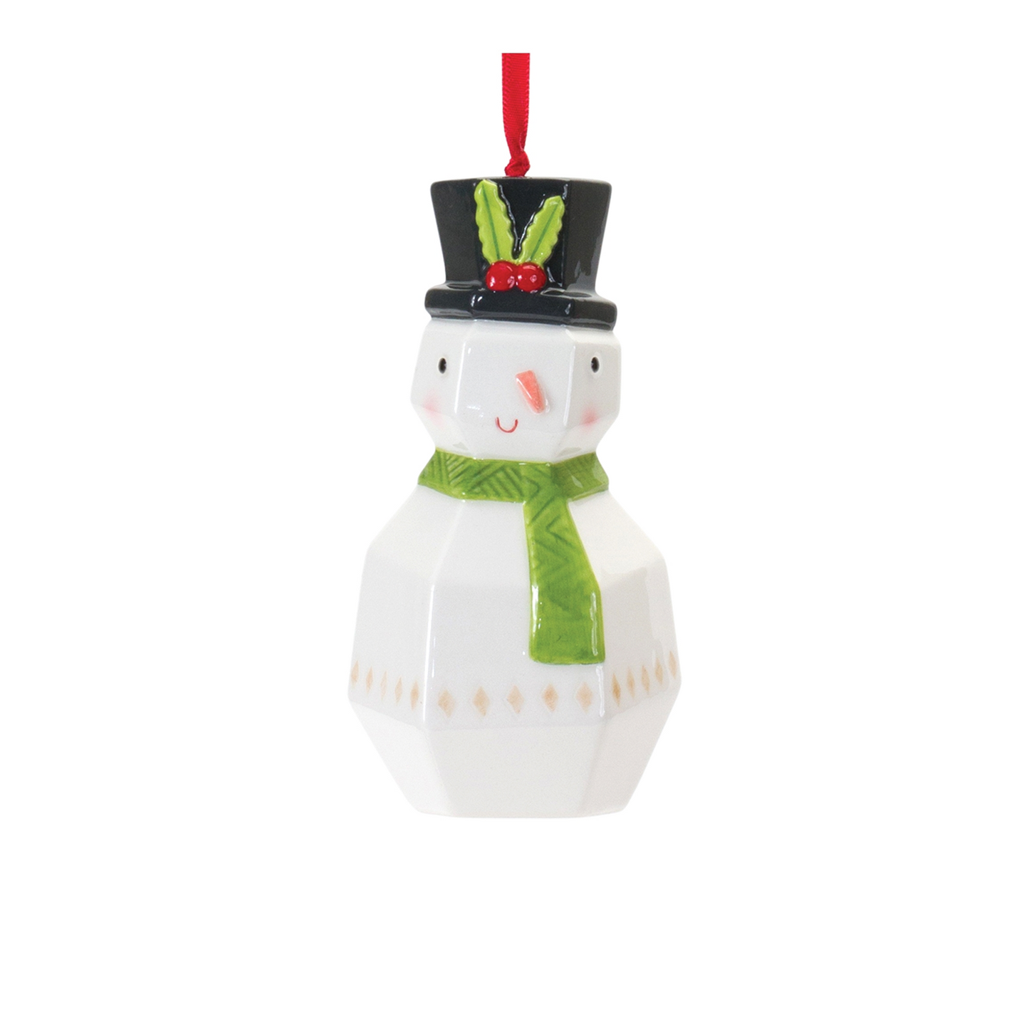 Whimsical Santa and Snowman Ornament (Set of 6) -Ship Only