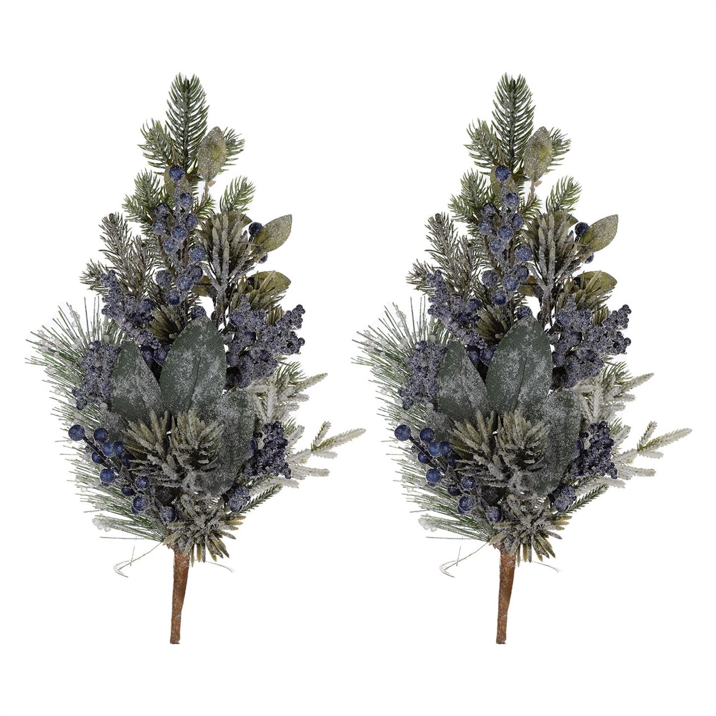 Frosted Blueberry Pine Spray (Set of 2) -Ship Only