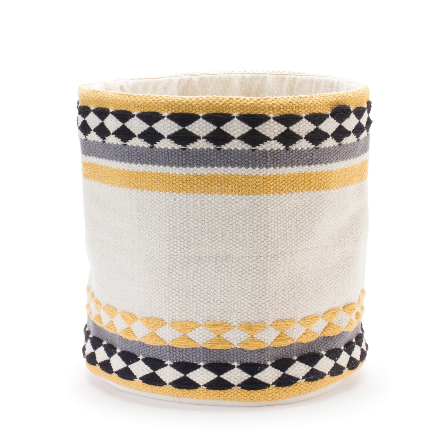Striped Cotton Basket (Set of 2) -Ship Only