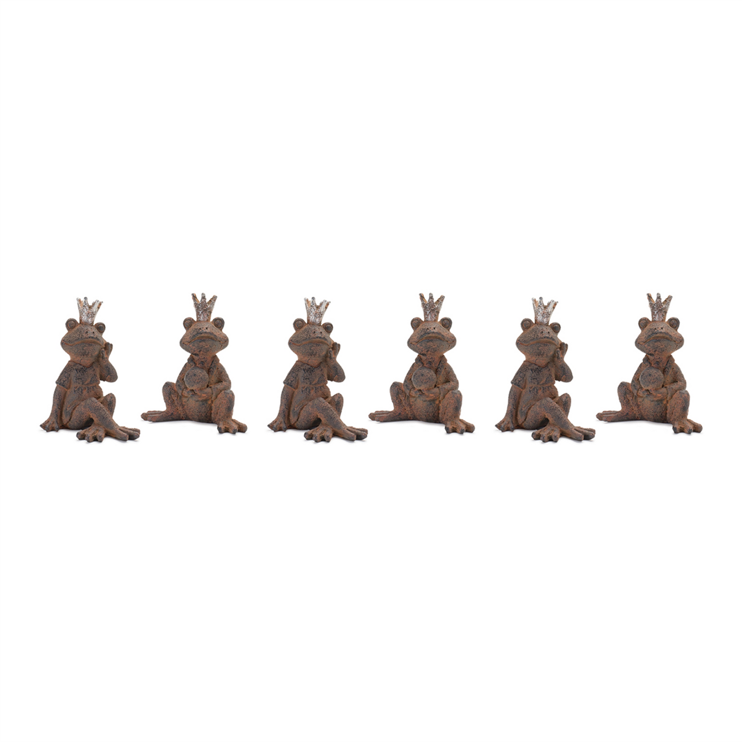 Royal Sitting Frog Figurine (Set of 6) -Ship Only