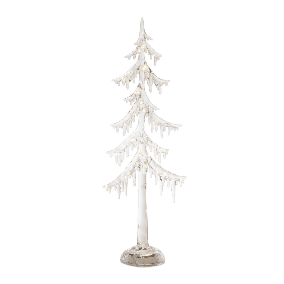 LED Acrylic Dripping Pine Tree (Set of 2) -Ship Only