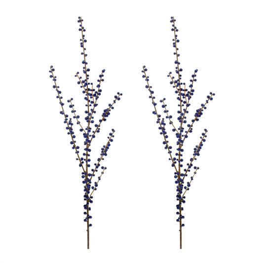 Ilex Blue Berry Spray (Set of 2)
