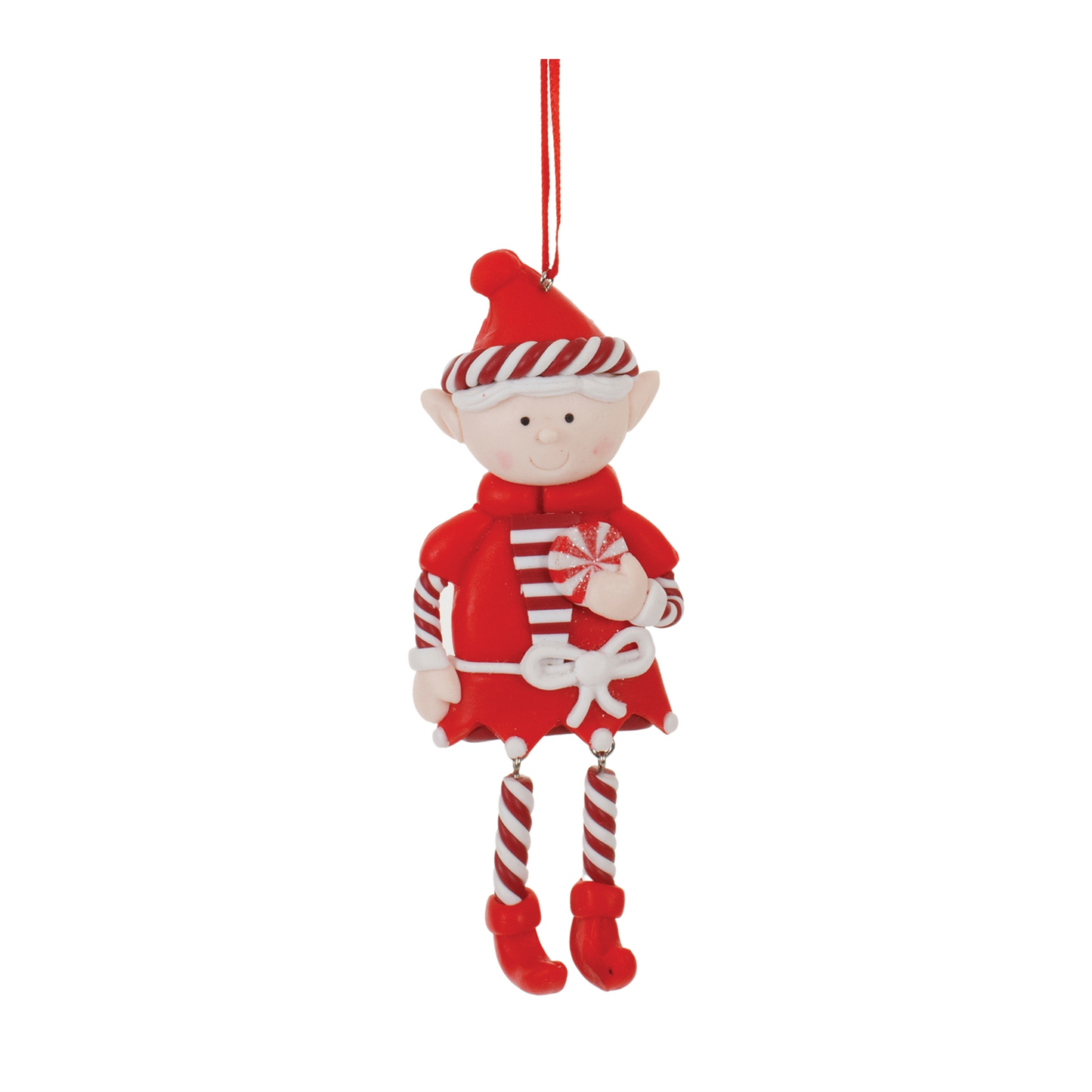 Clay Dough Elf Ornament (Set of 12) -Ship Only