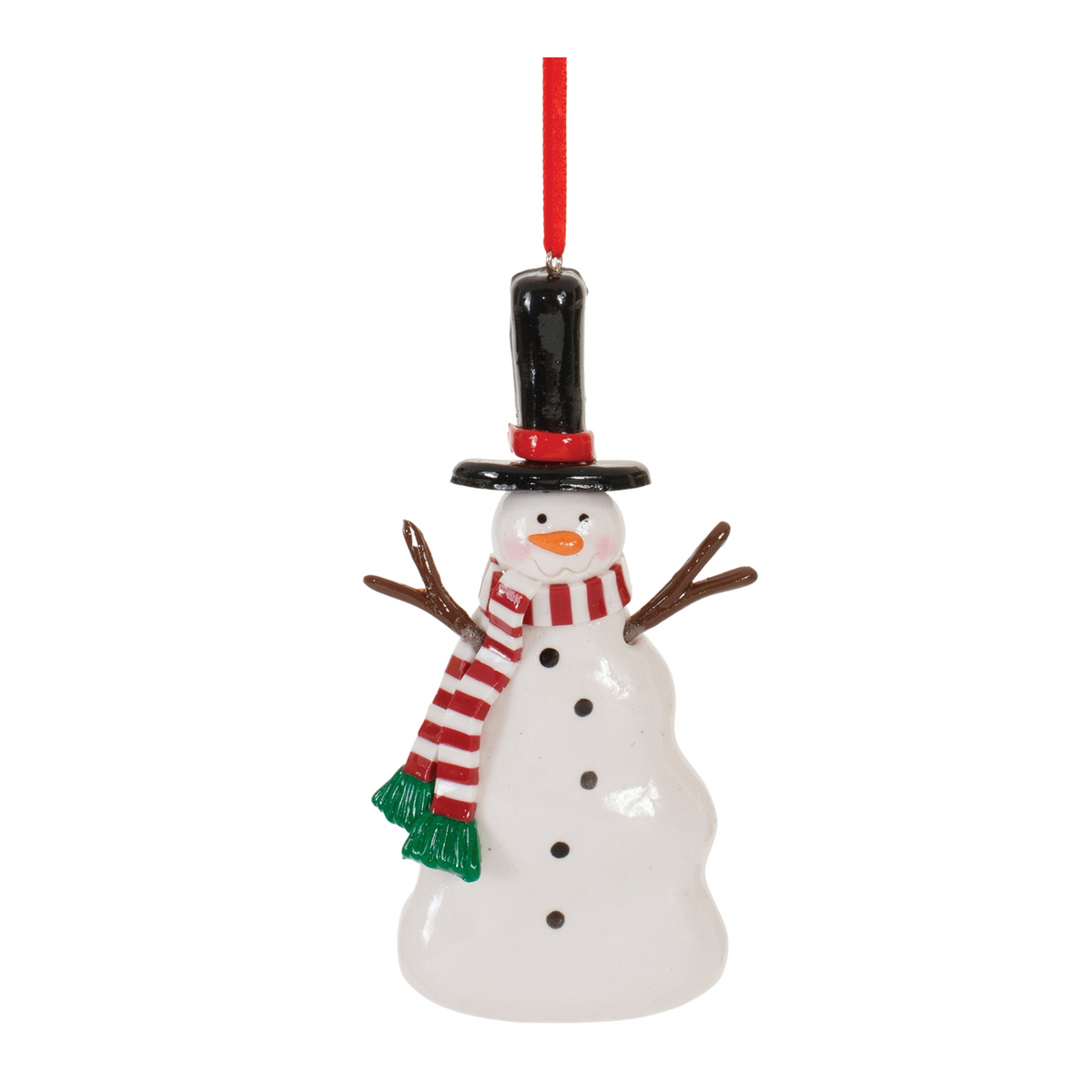 Snowman Ornament (Set of 24) 3"H, 4"H, 4.25"H Clay Dough -Ship Only