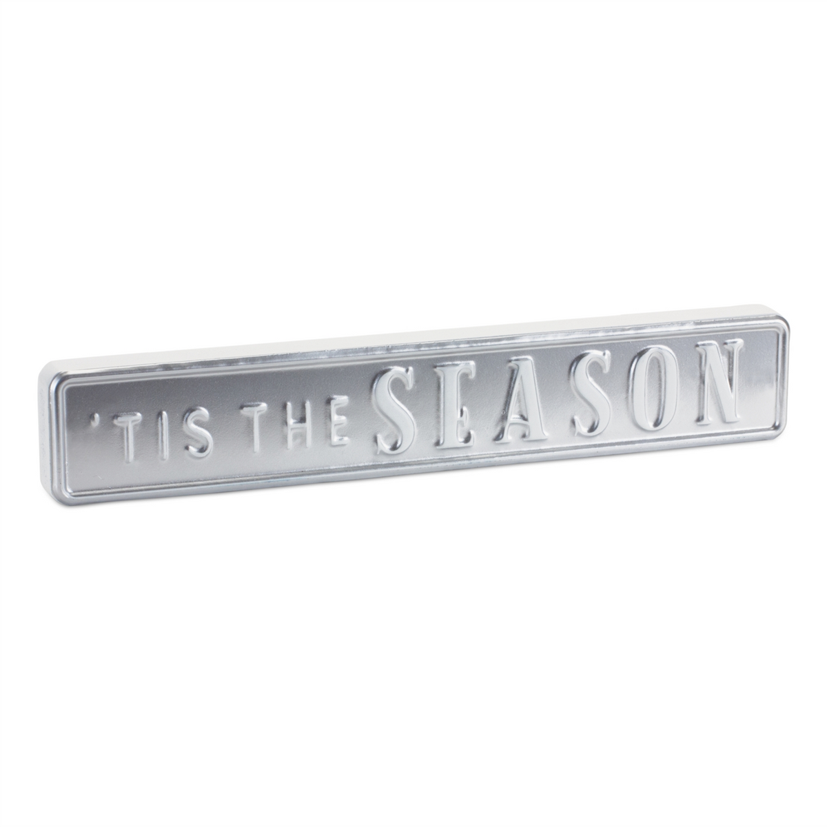 Metal Holiday Sentiment Sign (Set of 2) -Ship Only