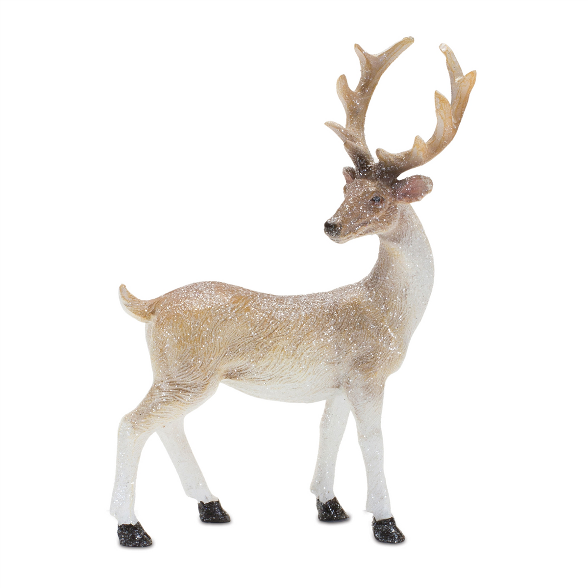 Mini Glittered Holiday Deer Figurine (Set of 6) -Ship Only